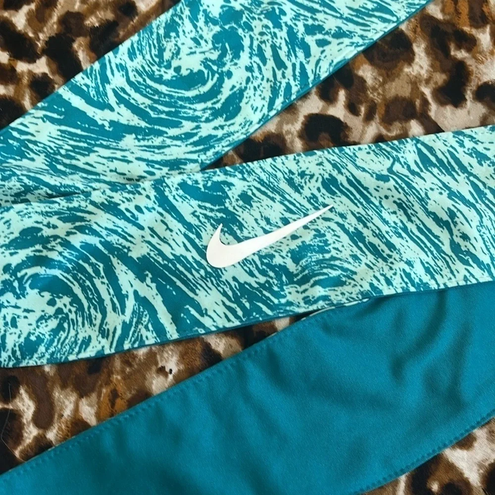 Brand New Nike Set of 3 Gym Workout Headbands Wraps Black Velvet Blue Hairbands